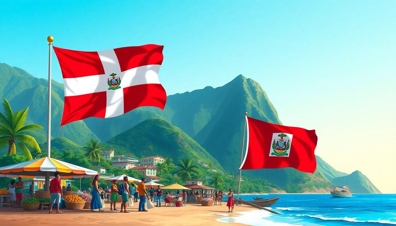find a political map… where two nations share one island